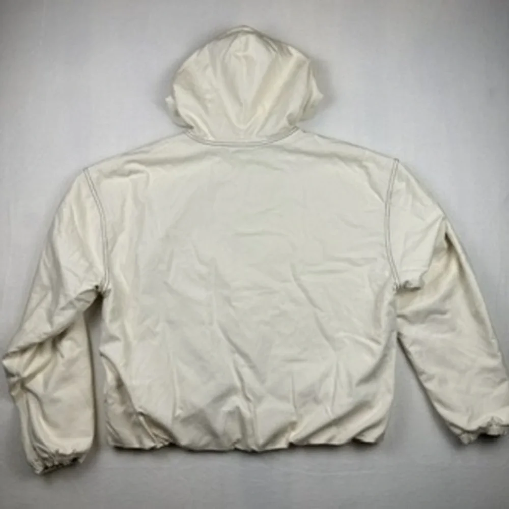 NWT Nike Tracksuit Women L Cream Canvas Jacket Pants Set Sportswear Gorpcore